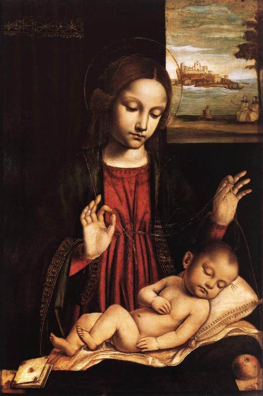 The Virgin of the Veil Aambrogio Borgognone 1500.jpg